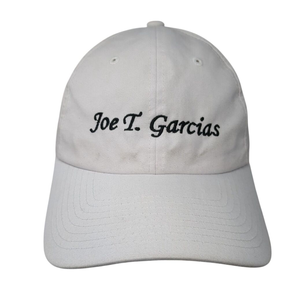 Joe T. Garcias Slideback Hat White OS Adjustable Embroidered Levelwear Classics